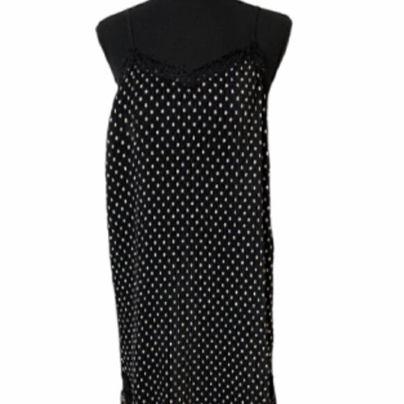 #154 FREE PEOPLE Dot Print Crinkle Slip Dress - Picture 2 of 9